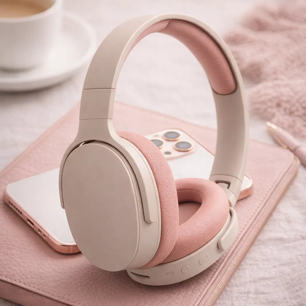 Ultimate Comfort & Sound: Wireless Bluetooth Gaming Headset P2961 in Chic Pink
