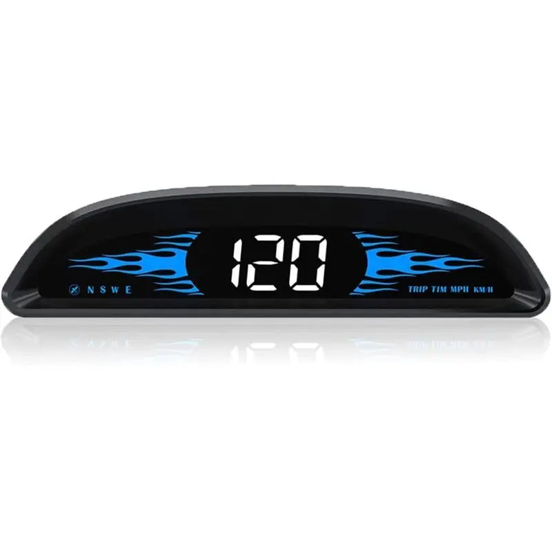 Car HUD GPS Speedometer, Universal Windshield Display with Overspeed Alarm, USB Plug and Play, 4 Inch