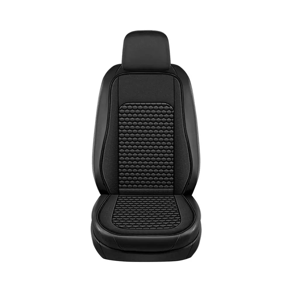 Premium Car Seat Cushion with Backrest, Breathable Ventilation, Supportive Comfort for All Seasons, Removable & Portable for Car & Home Use