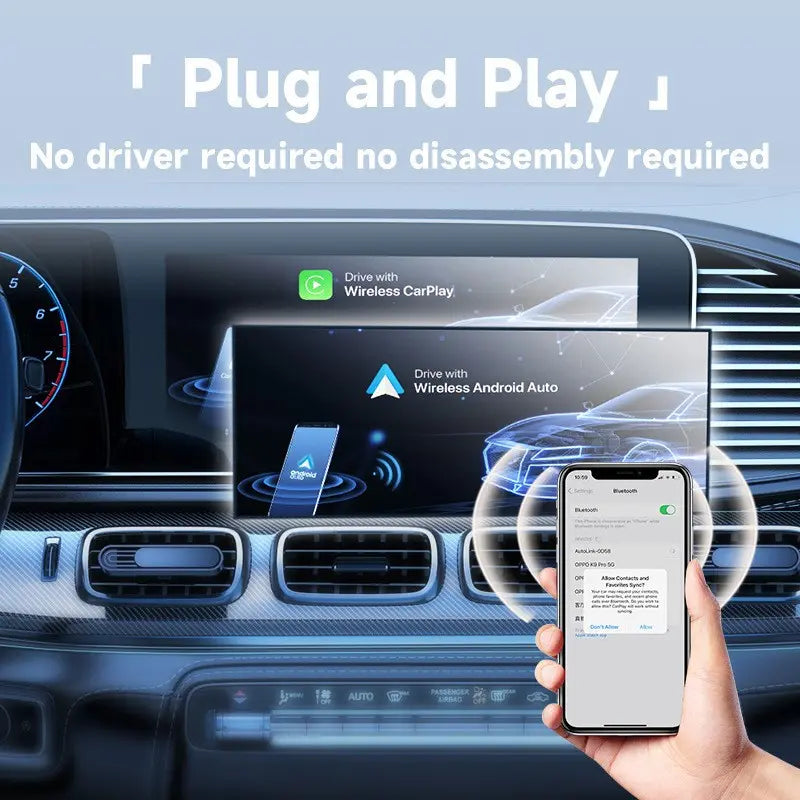 Revolutionize Your Drive with Our Wireless CarPlay and Android Auto Adapter