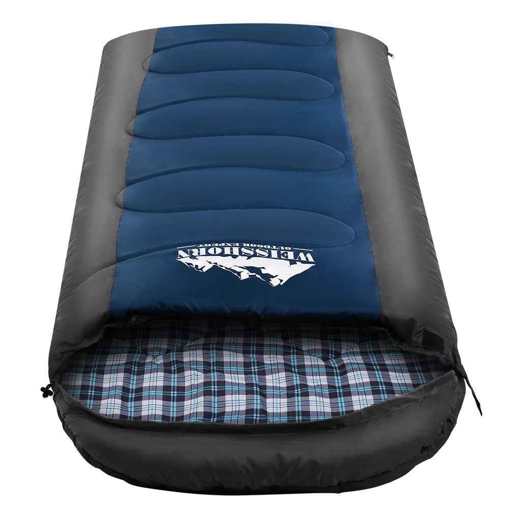 Weisshorn Sleeping Bag -20°C Single Thermal Camping Hiking Tent Blue