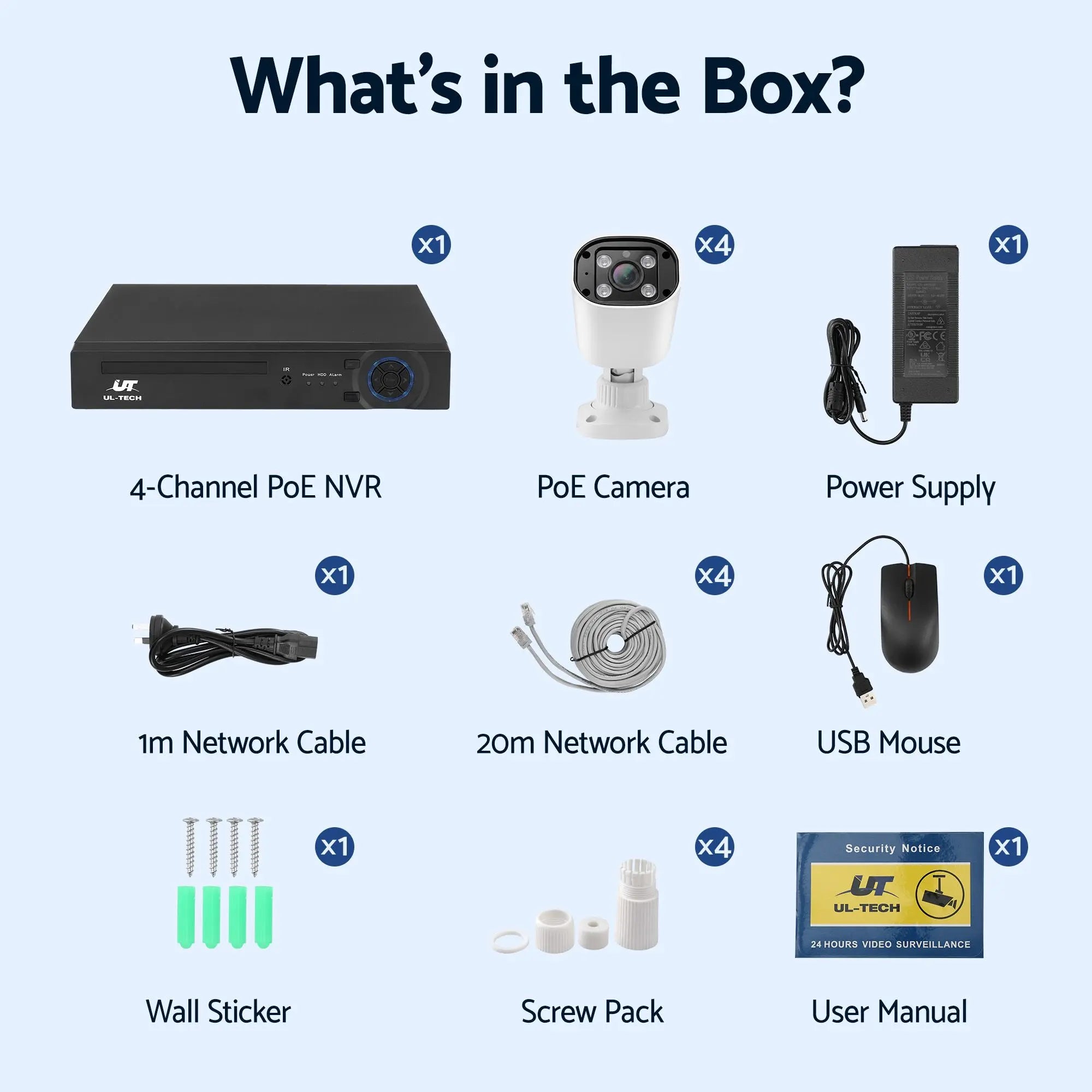 UL-Tech PoE NVR Security System: Ultimate Home Protection with Advanced Features