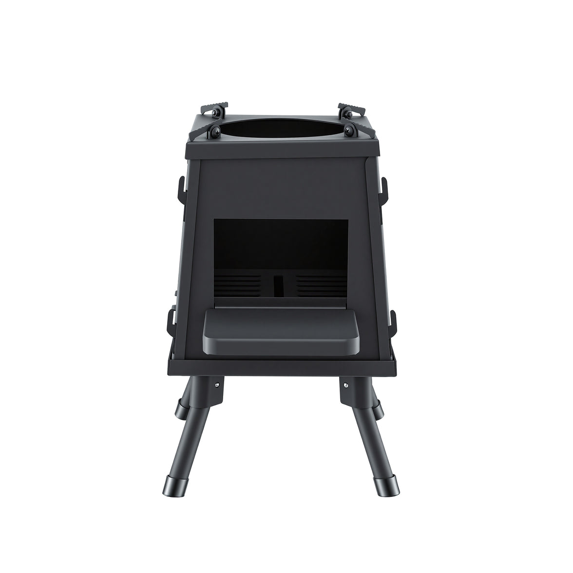 Grillz Portable Outdoor Fire Pit BBQ Metal Camping Stove for Boiling Water and Picnics