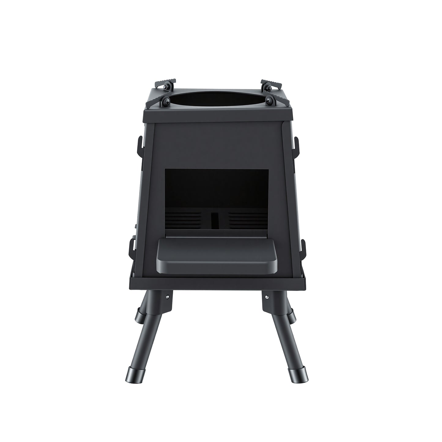 Grillz Portable Outdoor Fire Pit BBQ Metal Camping Stove for Boiling Water and Picnics