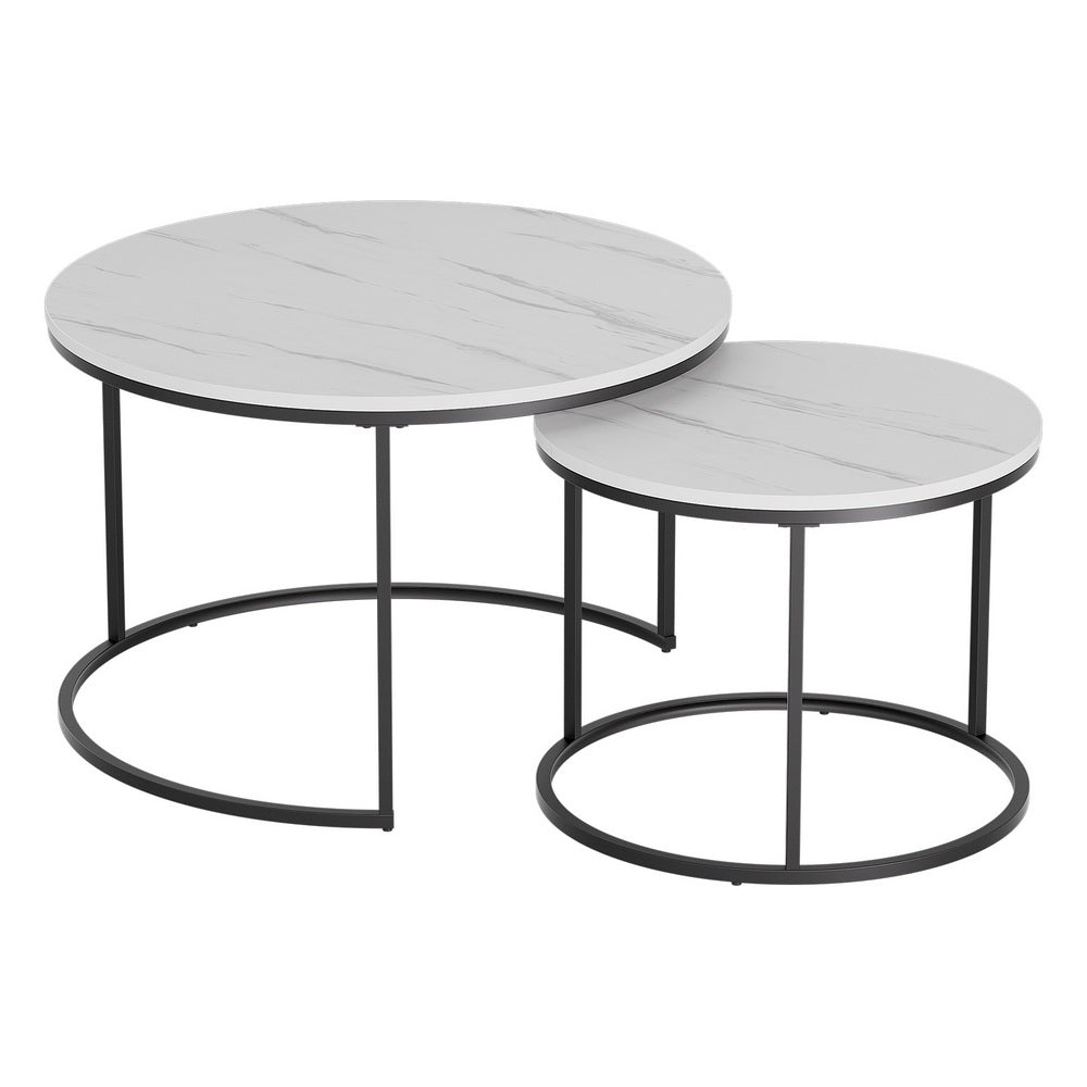 Elevate Your Space with Modern Marble Nesting Coffee Tables