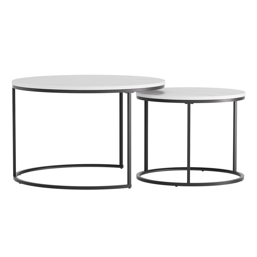 Elevate Your Space with Modern Marble Nesting Coffee Tables
