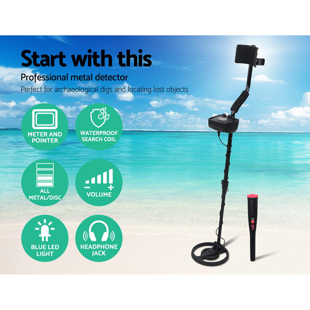 Metal Detector Pinpointer – 160MM Deep Sensitive Waterproof Treasure Hunter
