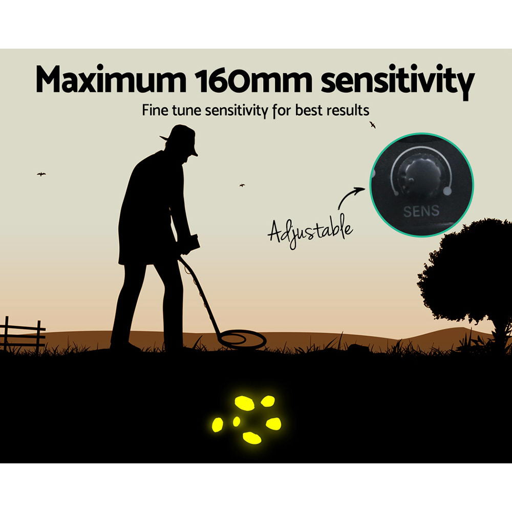 Metal Detector Pinpointer – 160MM Deep Sensitive Waterproof Treasure Hunter