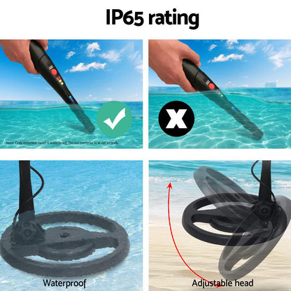 Metal Detector Pinpointer – 160MM Deep Sensitive Waterproof Treasure Hunter