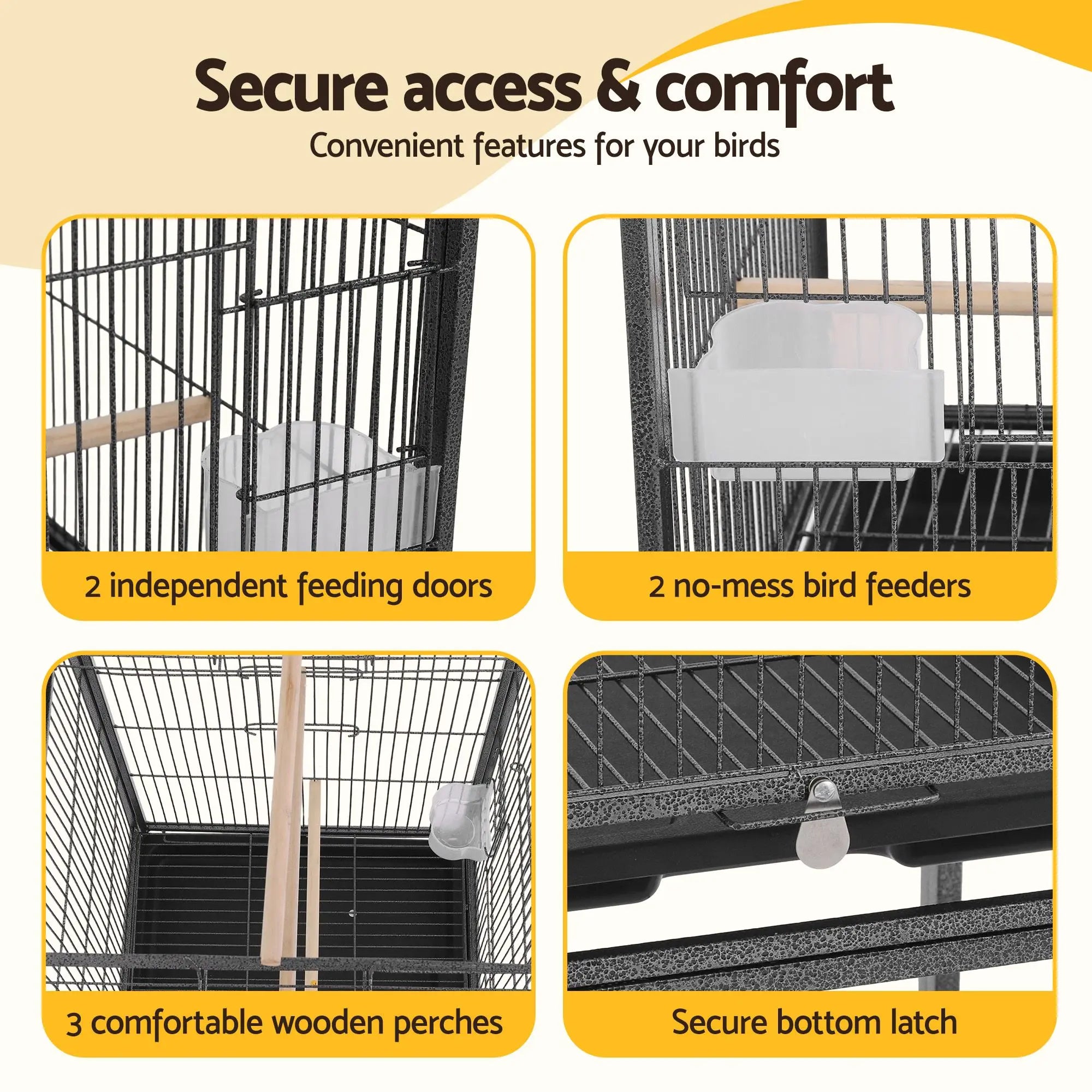 Transform Your Space with the i.Pet Bird Cage Aviary – Perfect for Parrots & Budgies