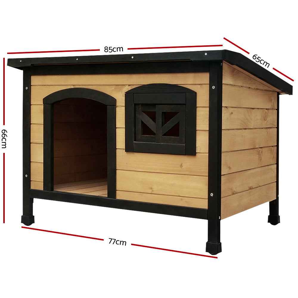 Large Wooden Dog Kennel - Waterproof Outdoor Indoor House Pet Puppy Crate Cabin