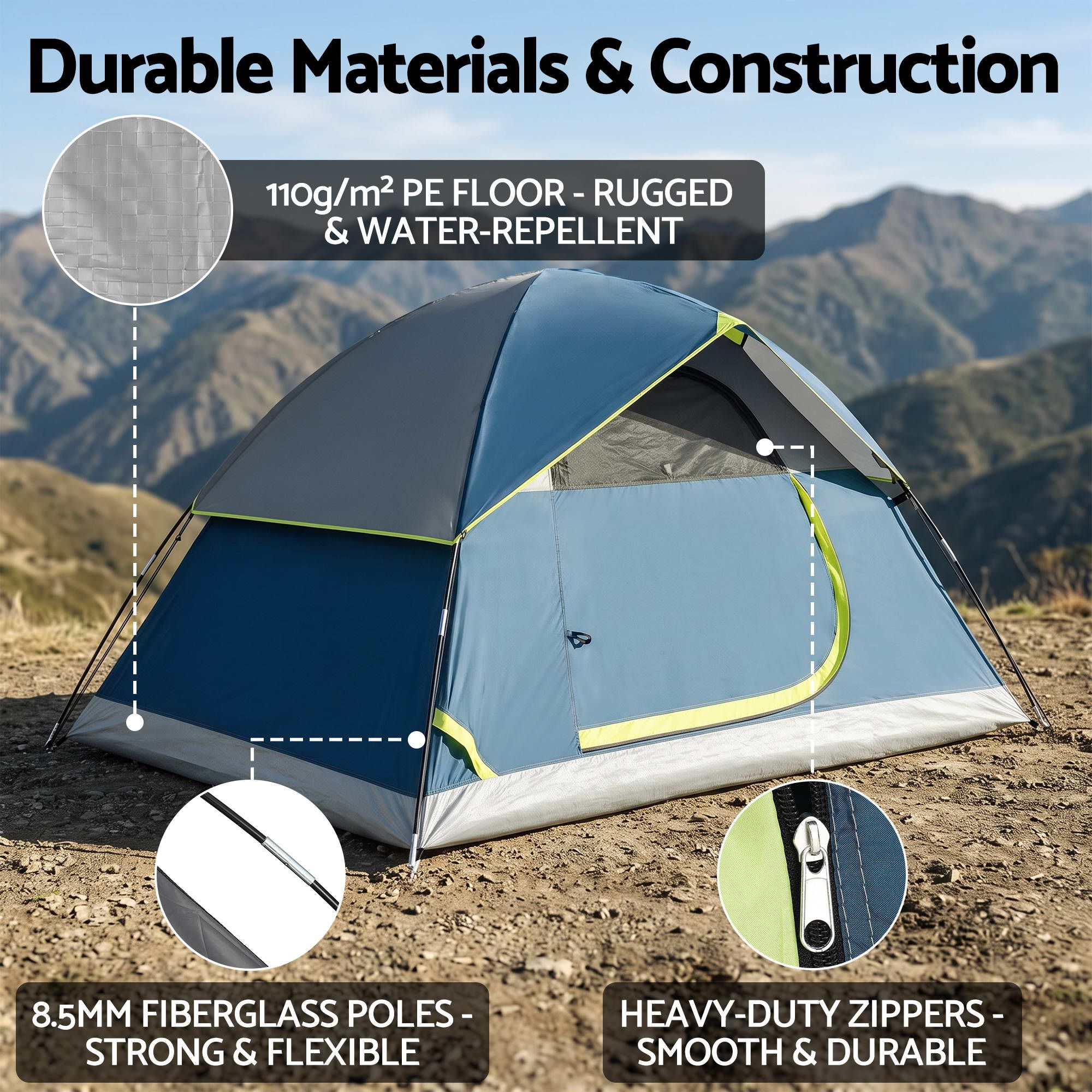 Weisshorn 2 Person Camping Tent: Your Lightweight, Waterproof Adventure Companion