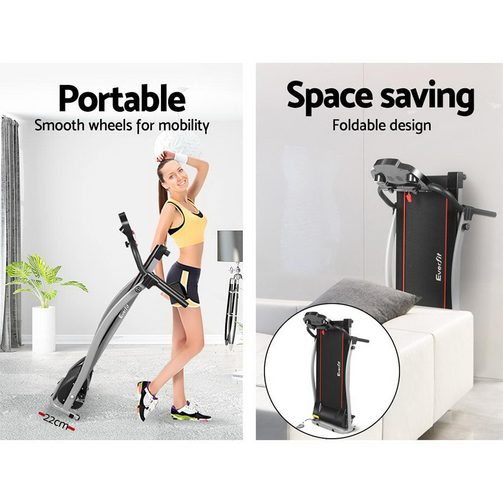 Everfit Foldable Electric Treadmill - Home Gym Fitness Exercise Machine 340mm