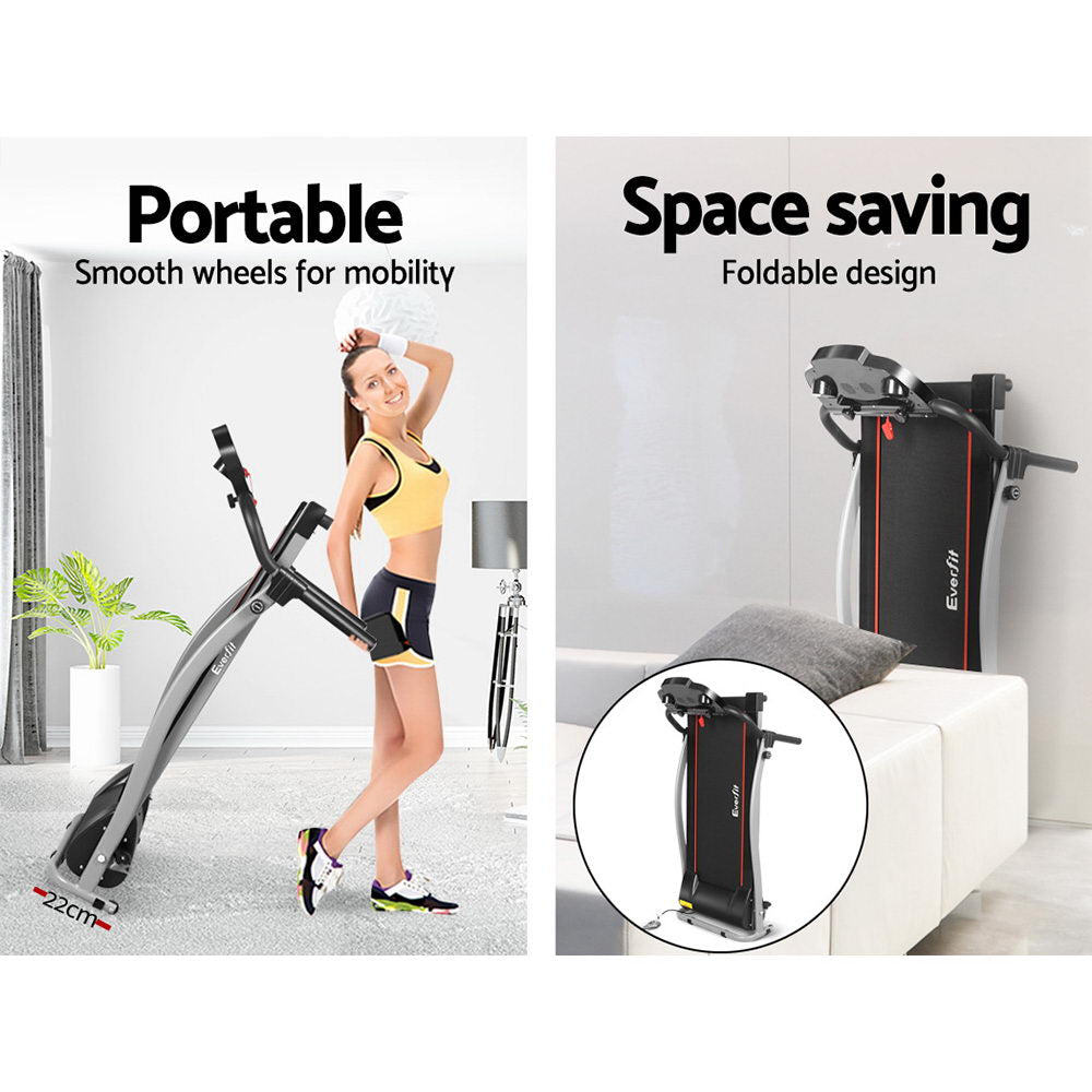 Everfit Foldable Electric Treadmill - Home Gym Fitness Exercise Machine 340mm