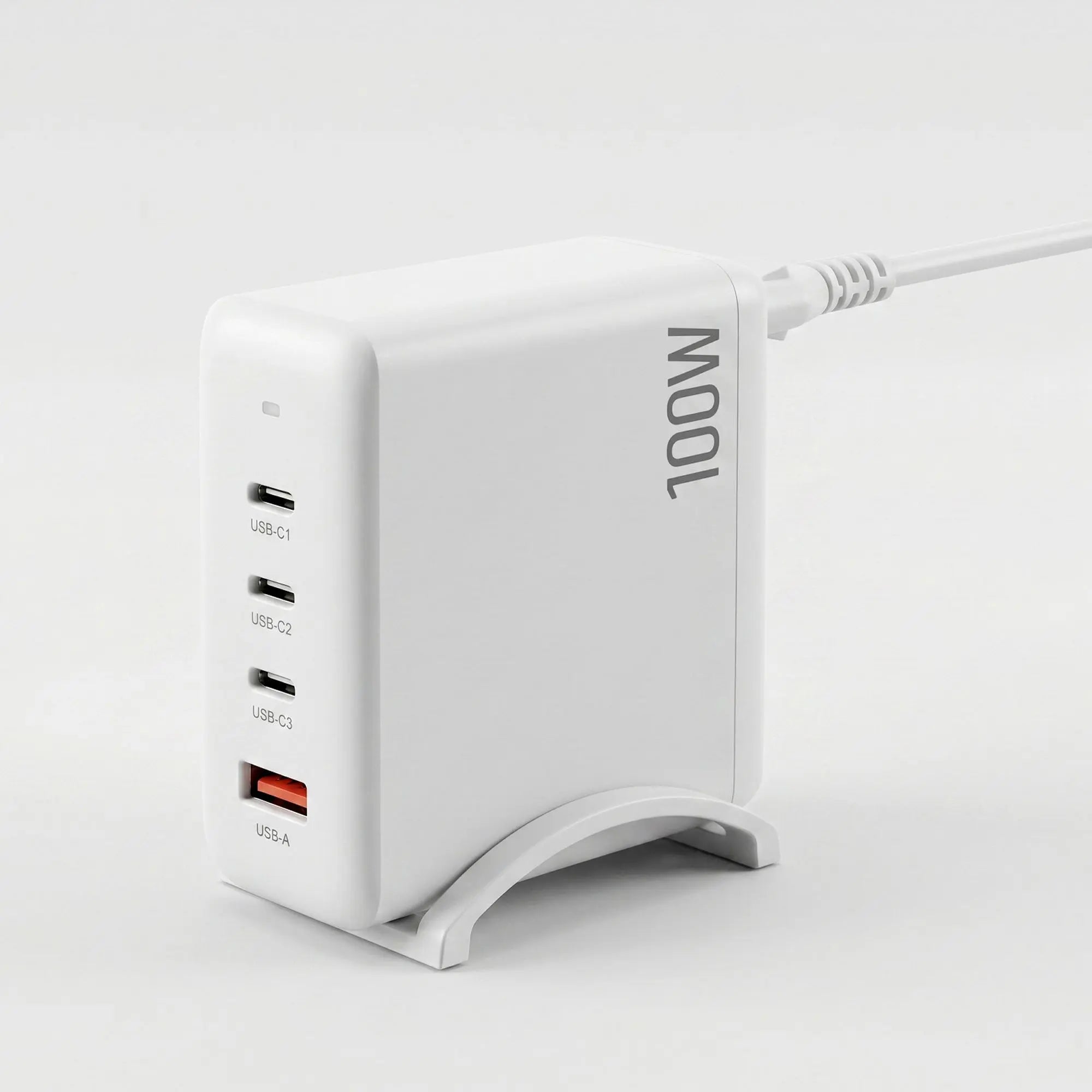 100W USB C Fast Charger - Devanti 4-Port GaN Desktop Station for Ultimate Convenience