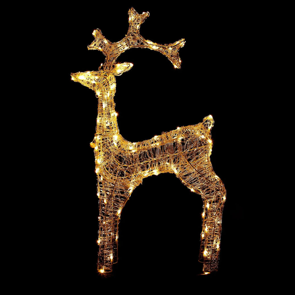 Large LED Christmas Stag Decoration - Illuminate Your Holidays with Festive Charm