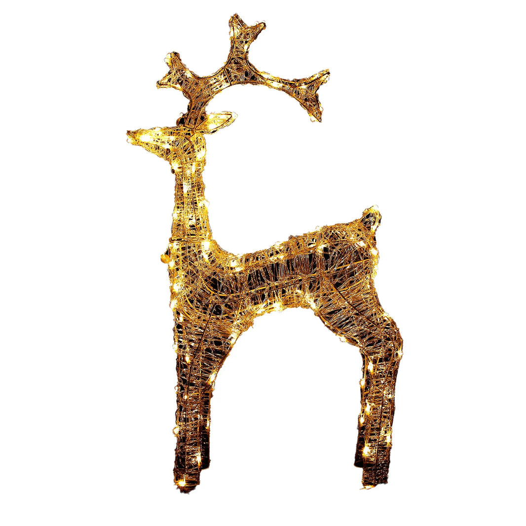 Large LED Christmas Stag Decoration - Illuminate Your Holidays with Festive Charm