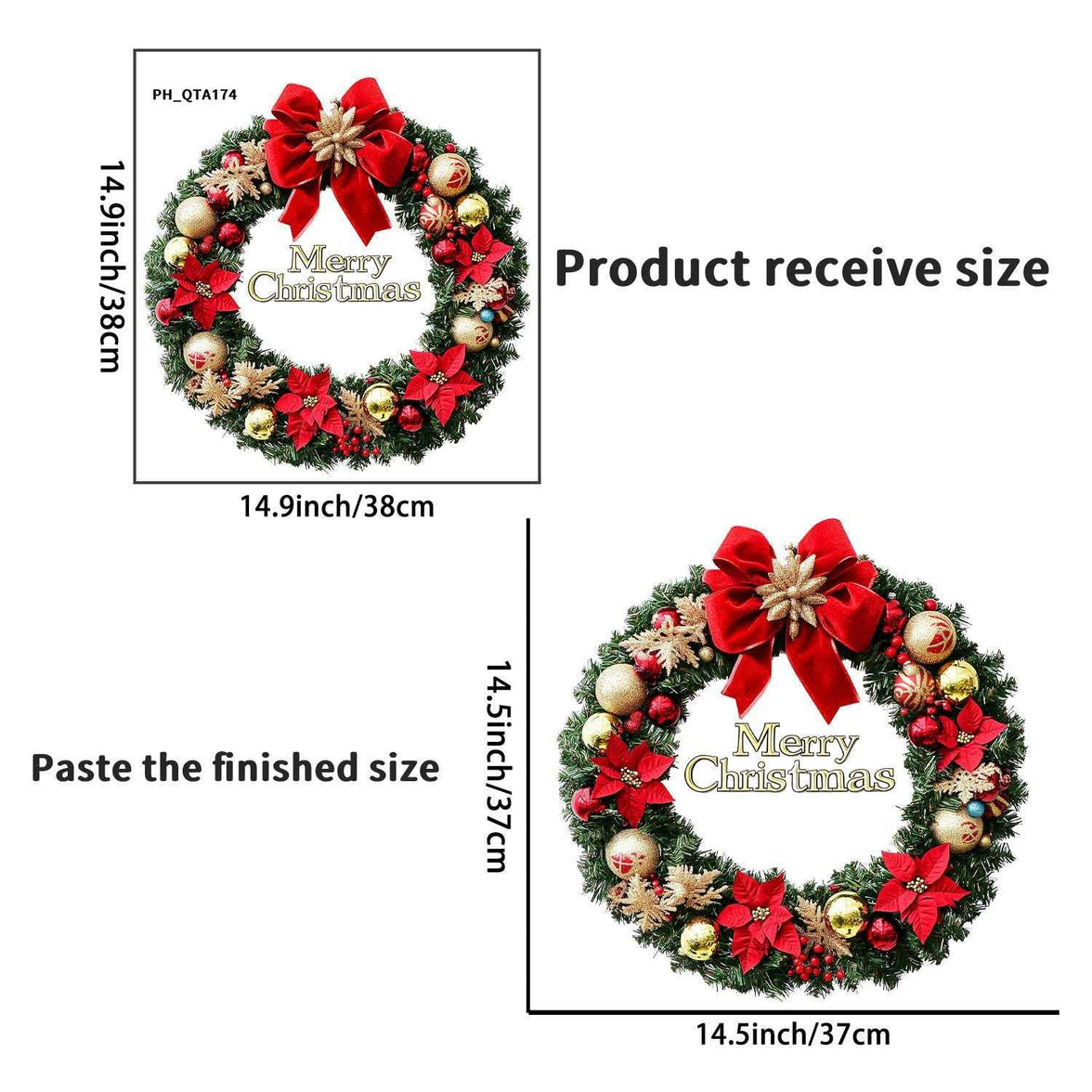 Festive Christmas Wreath - Enchanting Holiday Decoration for Your Home