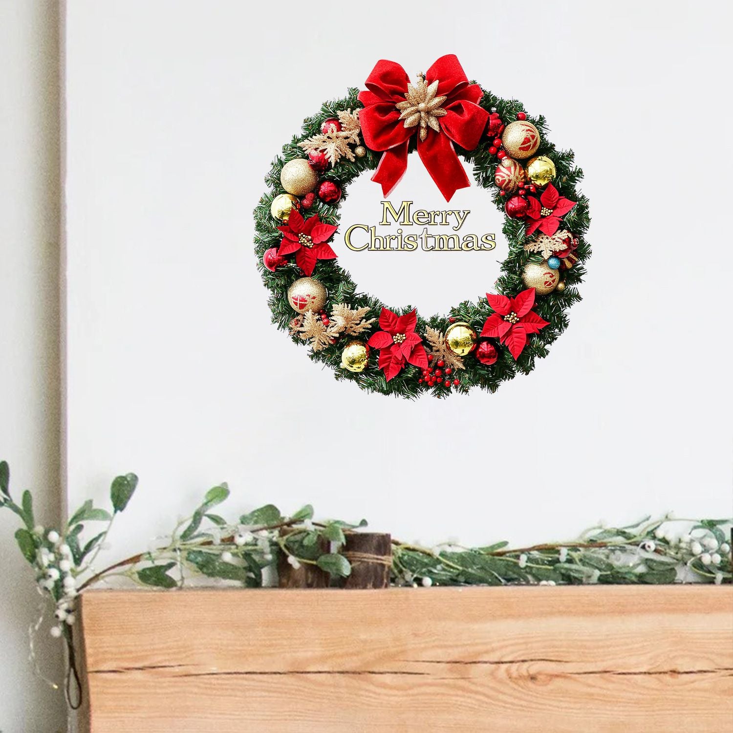 Festive Christmas Wreath - Enchanting Holiday Decoration for Your Home
