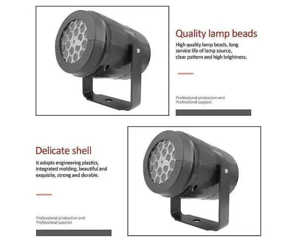 LED Christmas Projection Light Christmas Decorations Winter Wonderland Decor - Black - Size Christmas