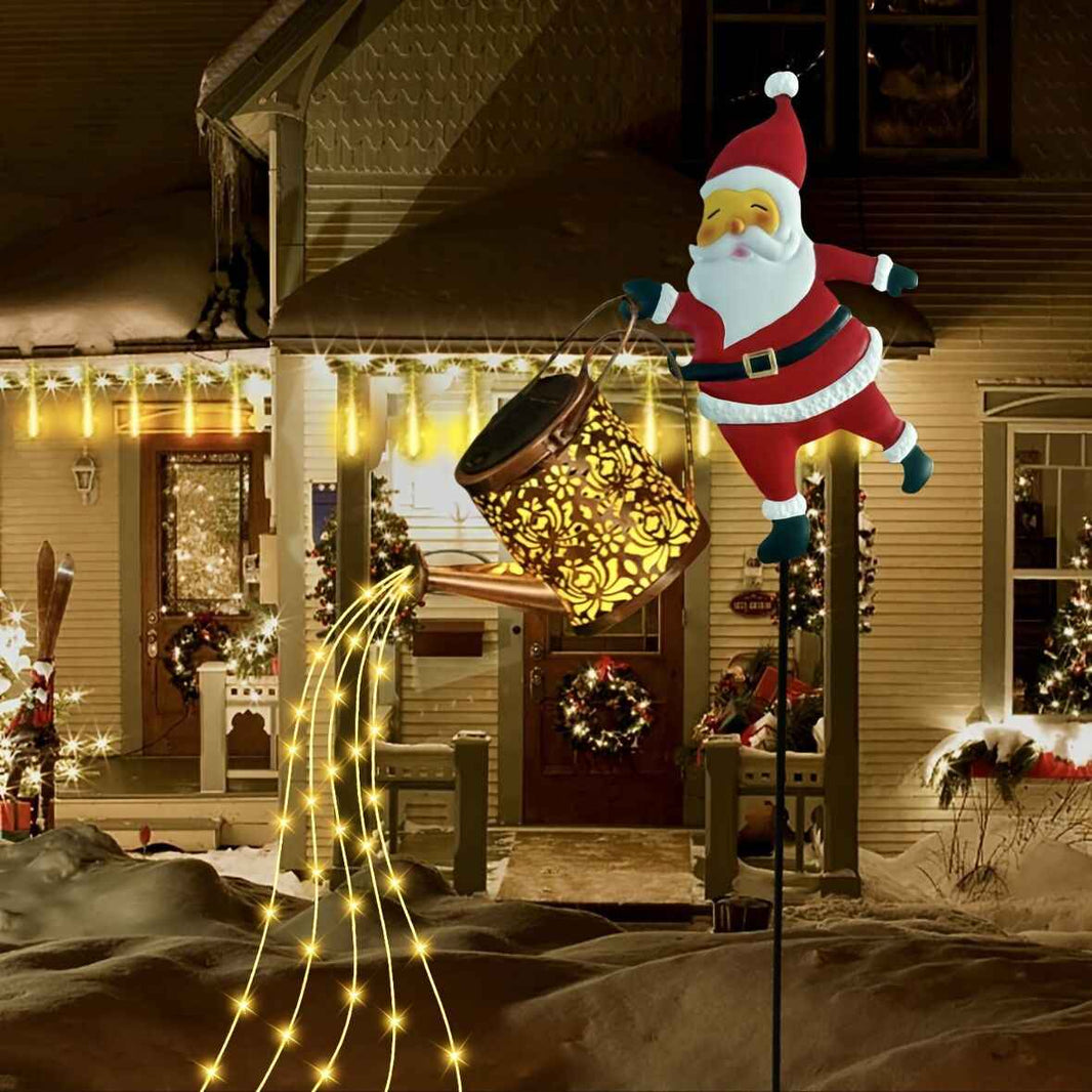 Outdoor Santa Claus Light with Water Sprinkler Effect