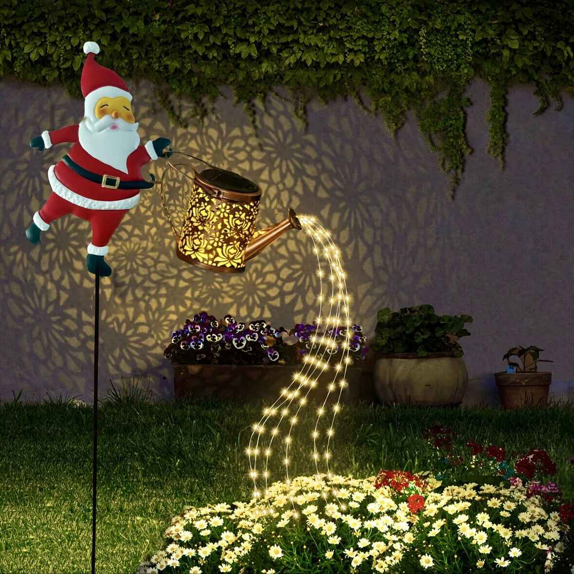 Outdoor Santa Claus Light with Water Sprinkler Effect