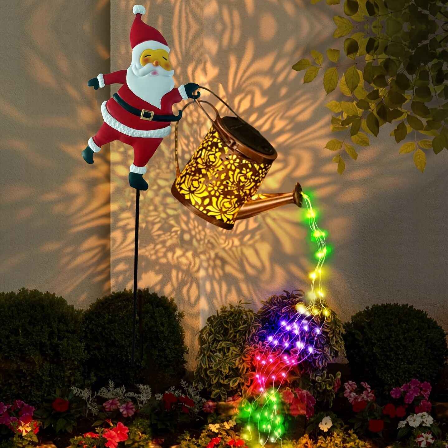 Outdoor Santa Claus Light with Water Sprinkler Effect