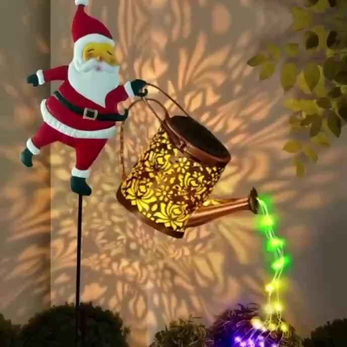 Outdoor Santa Claus Light with Water Sprinkler Effect