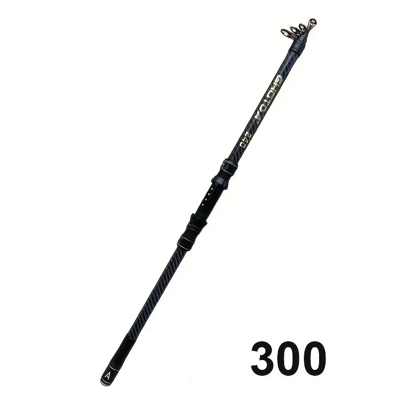 Ultra-hard carbon fiber fishing rod 3m, with anti-slip handle and metal ground inserts - suitable for sea rock fishing, surfing casting and long-range casting