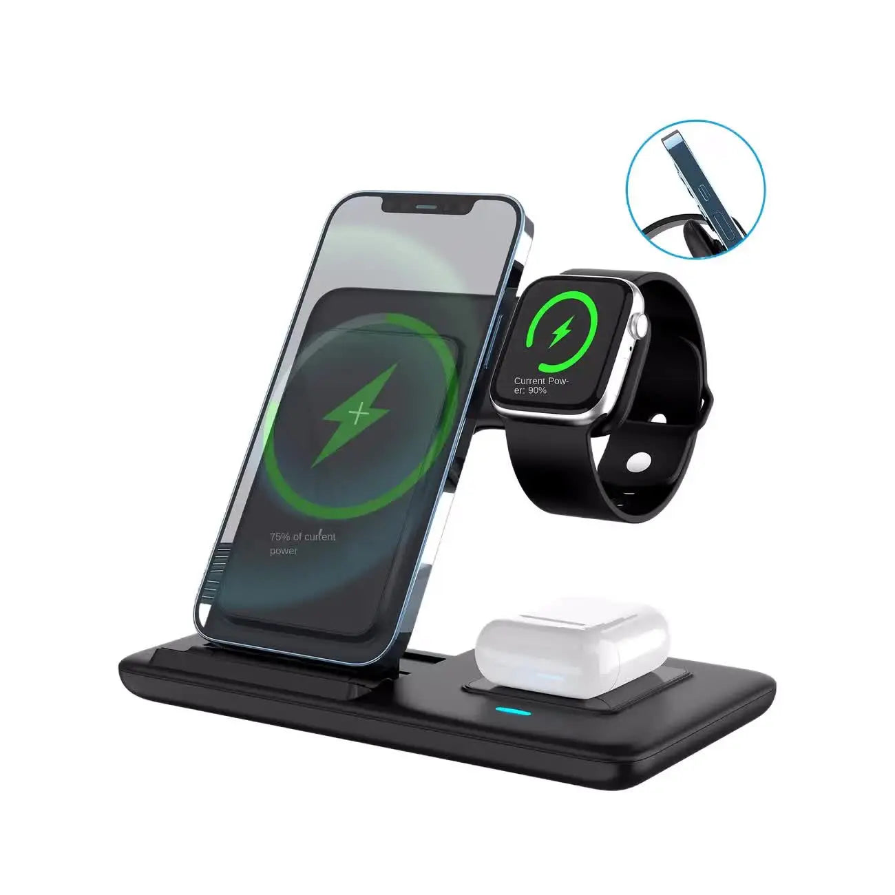 Experience Effortless Charging with Our 3-in-1 Wireless Charging Station