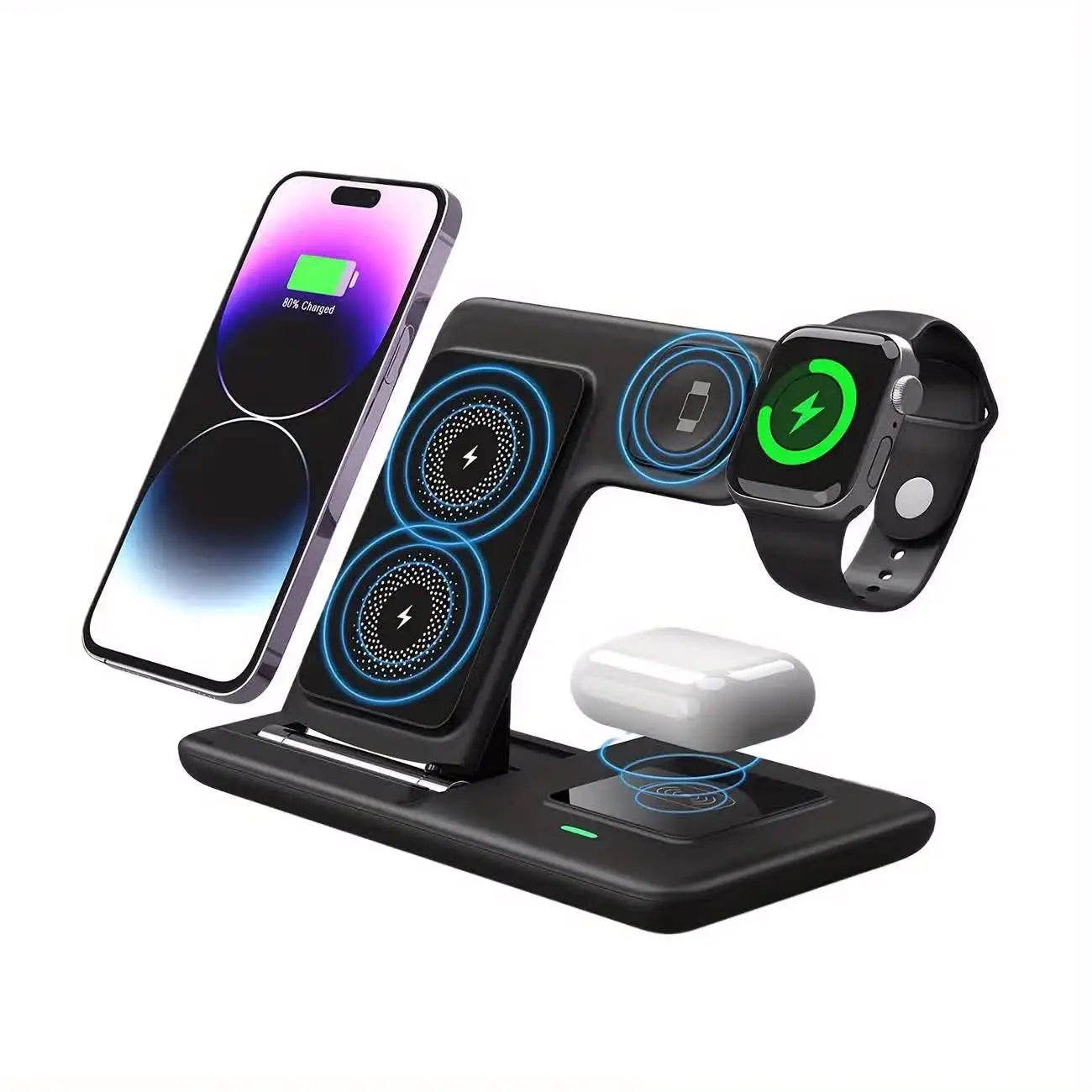 Experience Effortless Charging with Our 3-in-1 Wireless Charging Station