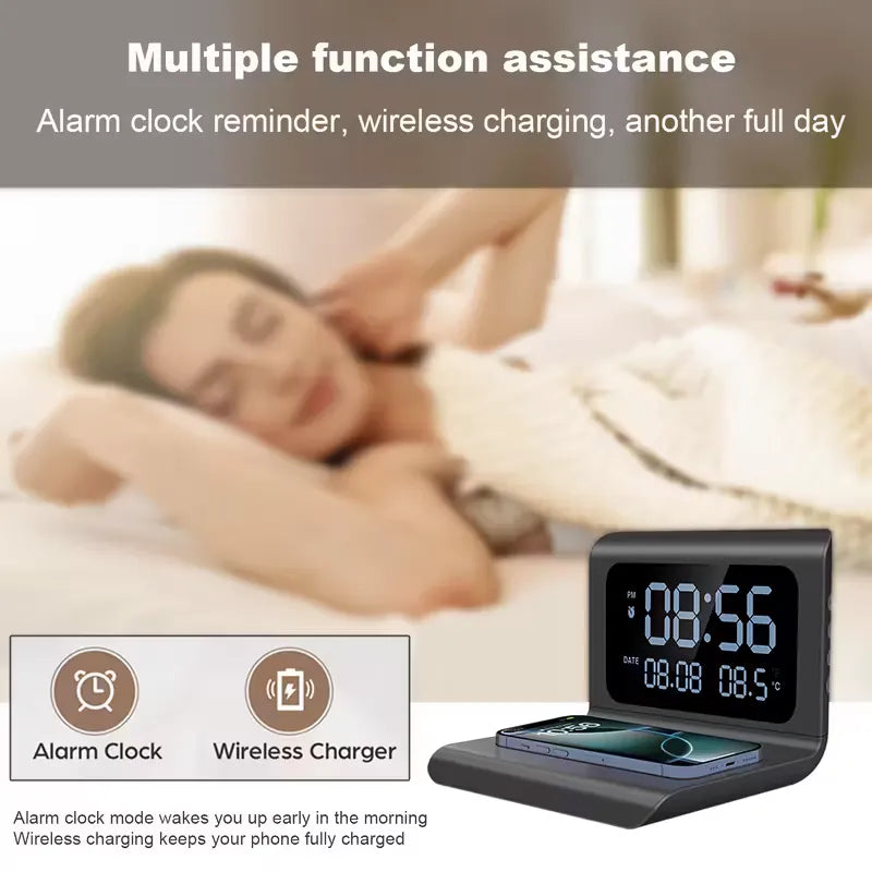 3-in-1 Wireless Charger with Clock: Your Ultimate Charging Companion