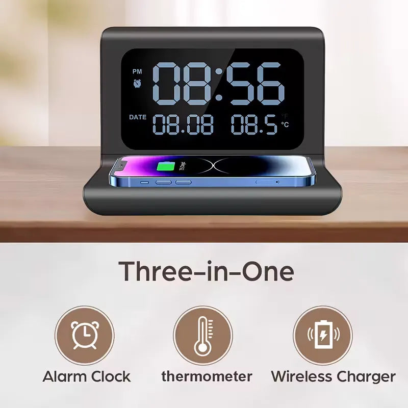 3-in-1 Wireless Charger with Clock: Your Ultimate Charging Companion