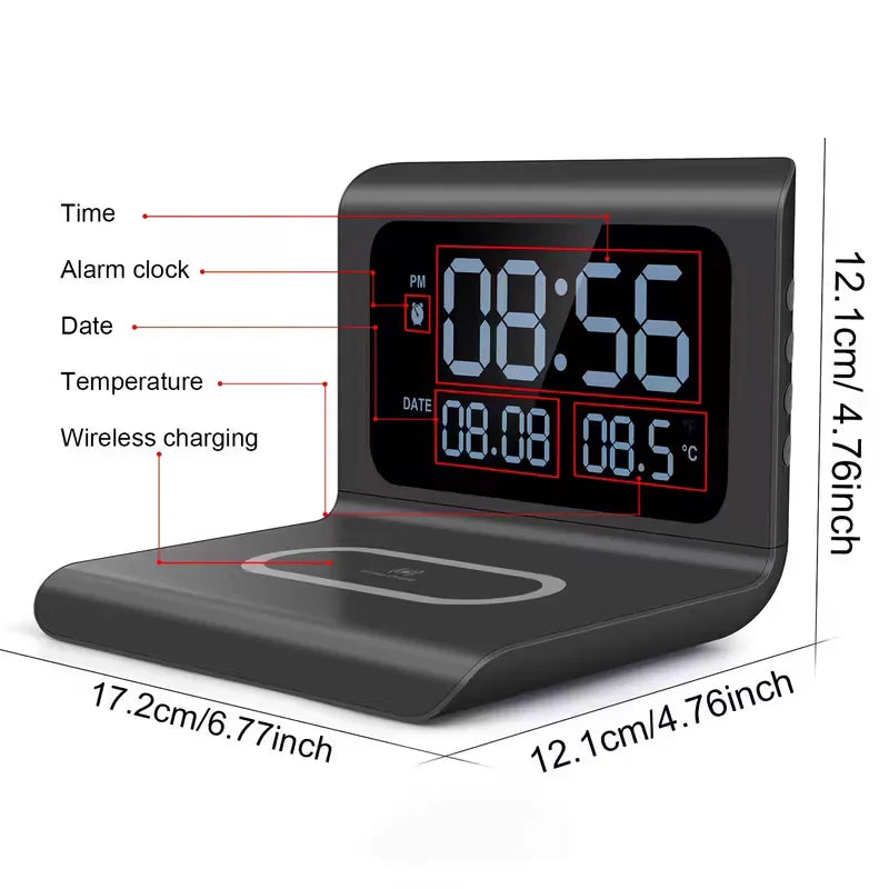 3-in-1 Wireless Charger with Clock: Your Ultimate Charging Companion