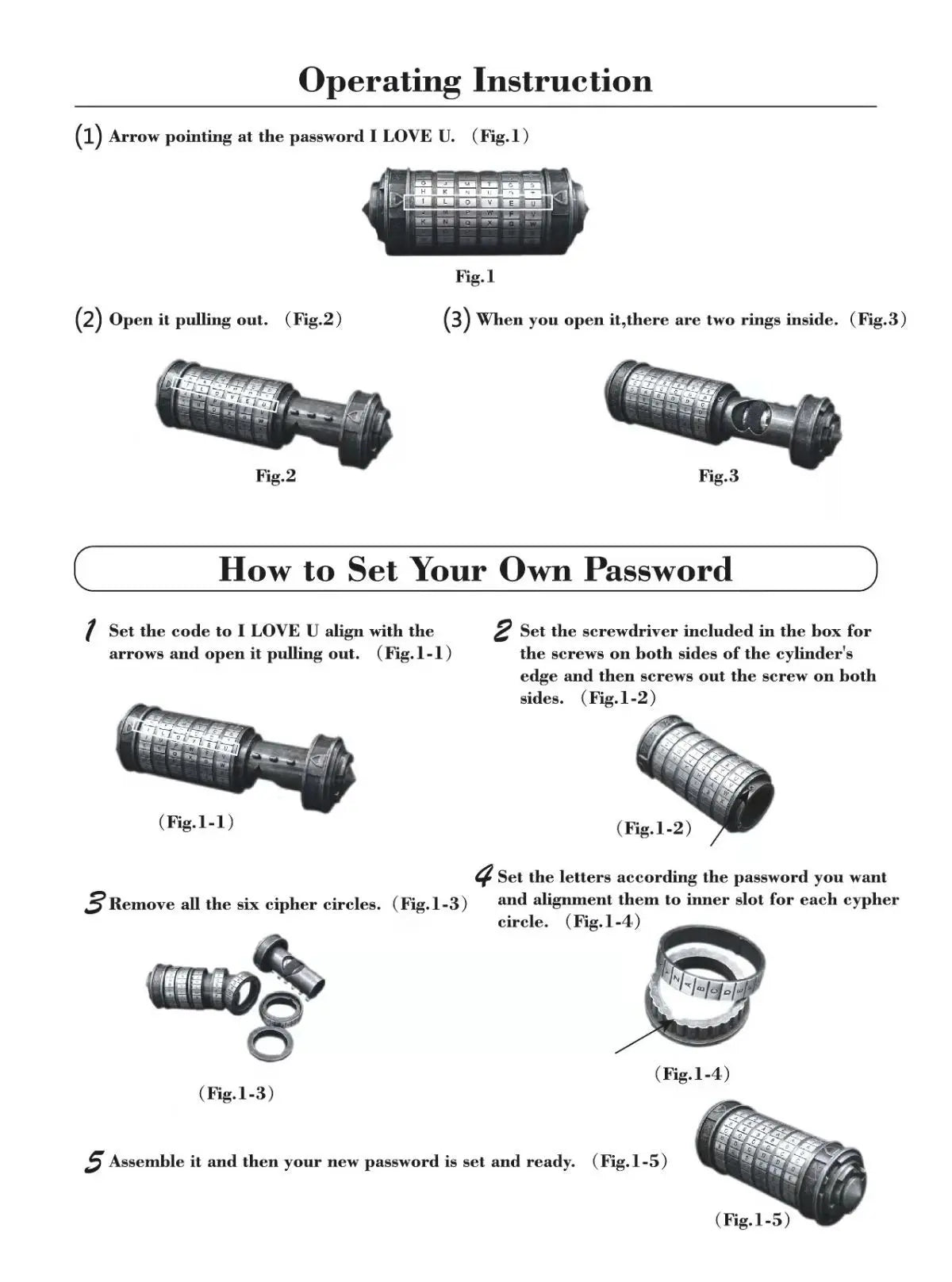 Da Vinci Code Puzzle - Unlock the Mystery with This Engaging Lock Cylinder