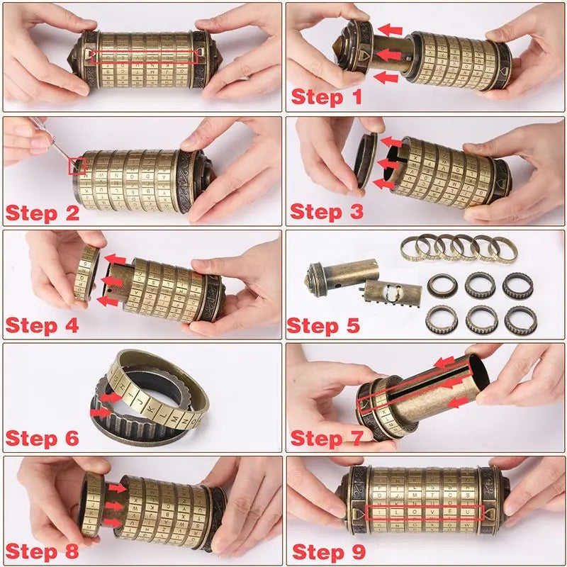 Da Vinci Code Puzzle - Unlock the Mystery with This Engaging Lock Cylinder