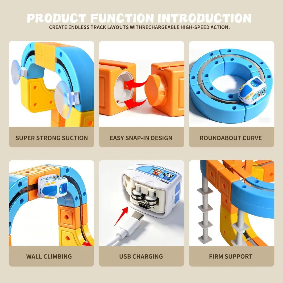 Magnetic Electric Train Set for Kids Ages 3-8, 168PCS Flexible Track Building Toy with Motorized Train, STEM Construction Gift for Boys and Girls