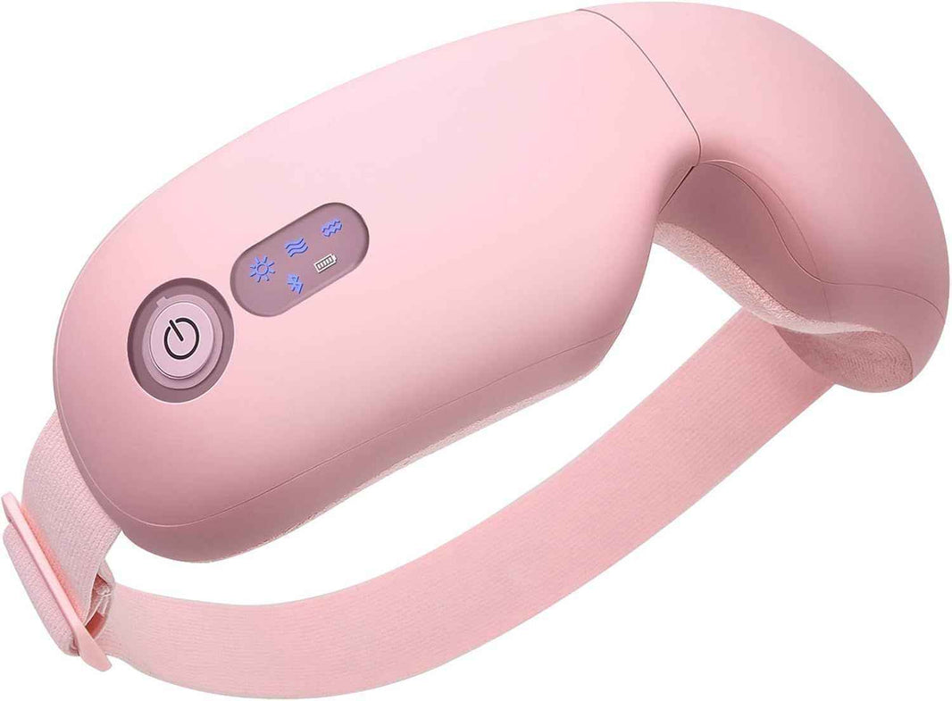 Eye Massager with Heat, Vibration and Warm Compress, Smart Sleeping Eyes Mask with Bluetooth Can Connect with Phone for Music,Gift for Mother's Day