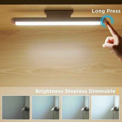 Dimmable LED Cupboard Light with Remote Control & Touch Rechargeable Wall Lamp - 34 cm