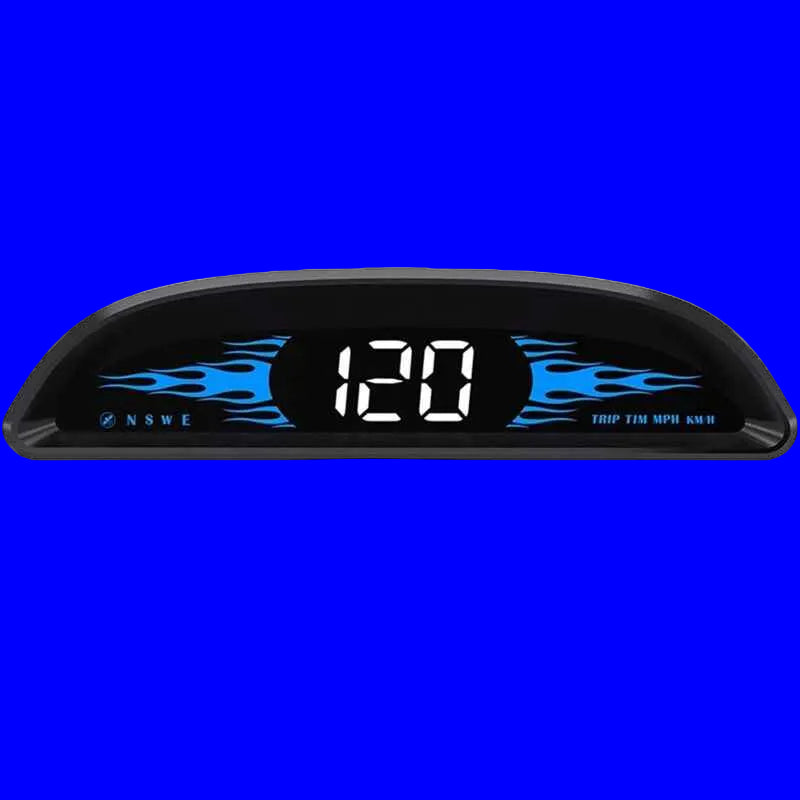 Car HUD GPS Speedometer, Universal Windshield Display with Overspeed Alarm, USB Plug and Play, 4 Inch