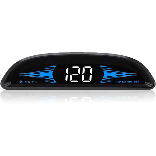 Car HUD GPS Speedometer, Universal Windshield Display with Overspeed Alarm, USB Plug and Play, 4 Inch