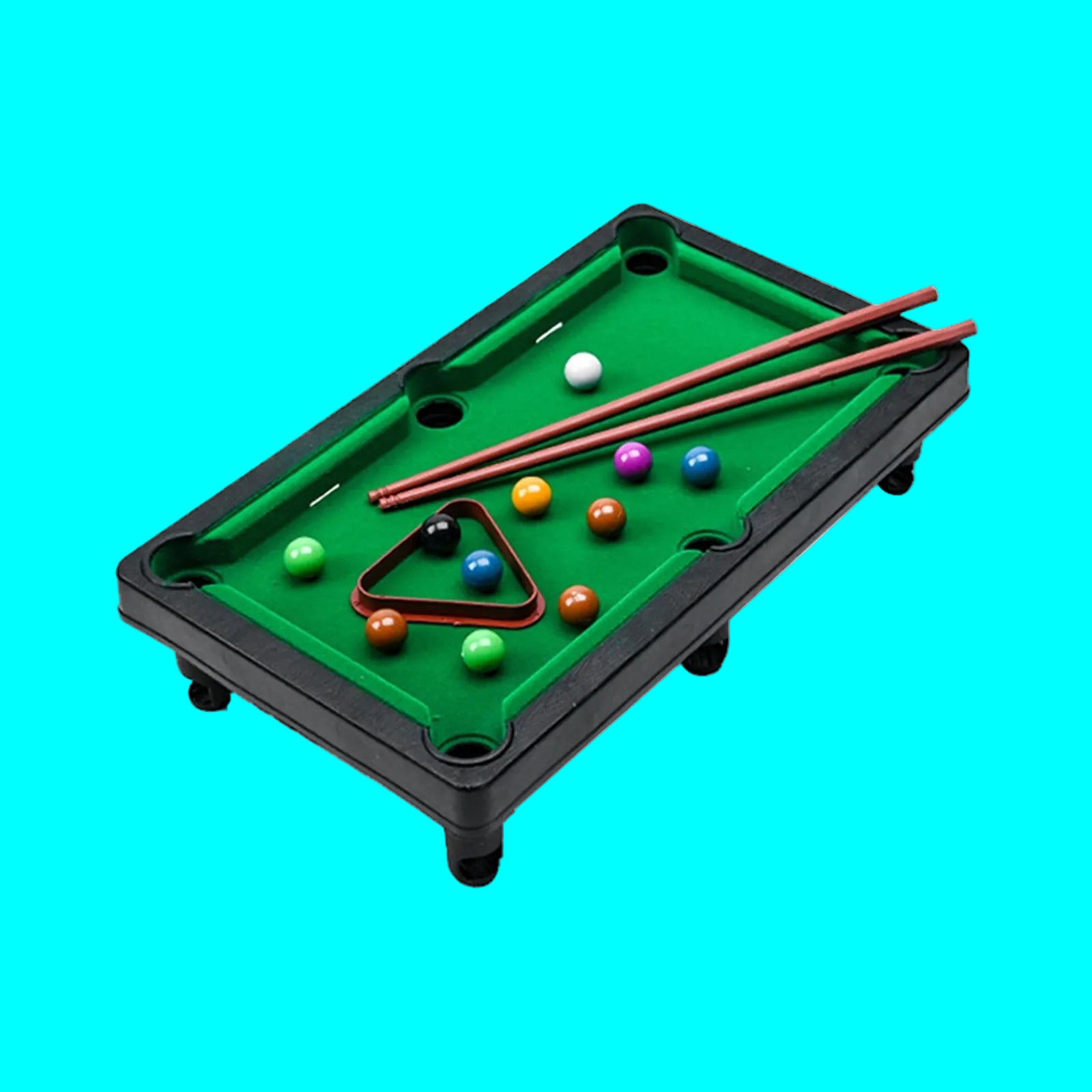 Lksixu Tabletop Pool, Mini Pool Table Table Billiards Game Set With 2 Sticks & 11 Balls Home Office Desk Stress Relief Games Children's Gifts，Travel-Friendly & Office Desk Games, Bartop, or Home Use 27.5x19.2x7.5cm(12x6.9x2.8in).