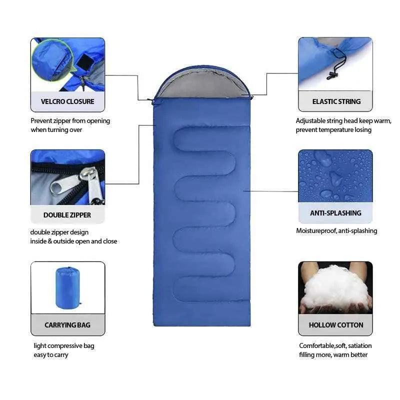 Ultralight Waterproof Sleeping Bag for Ultimate Comfort in Winter Adventures