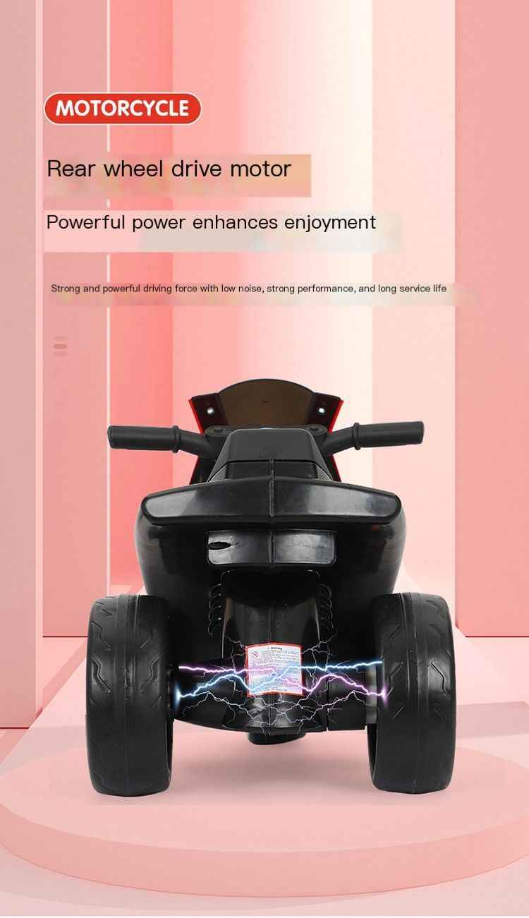 Electric Motorcycle Remote Control with Large Battery - Red Model