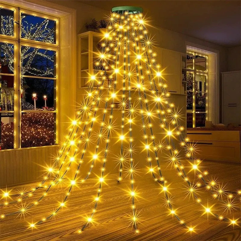 Transform Your Holidays with USB Remote Control Christmas Tree Lights - Effortless Installation & Dazzling Effects