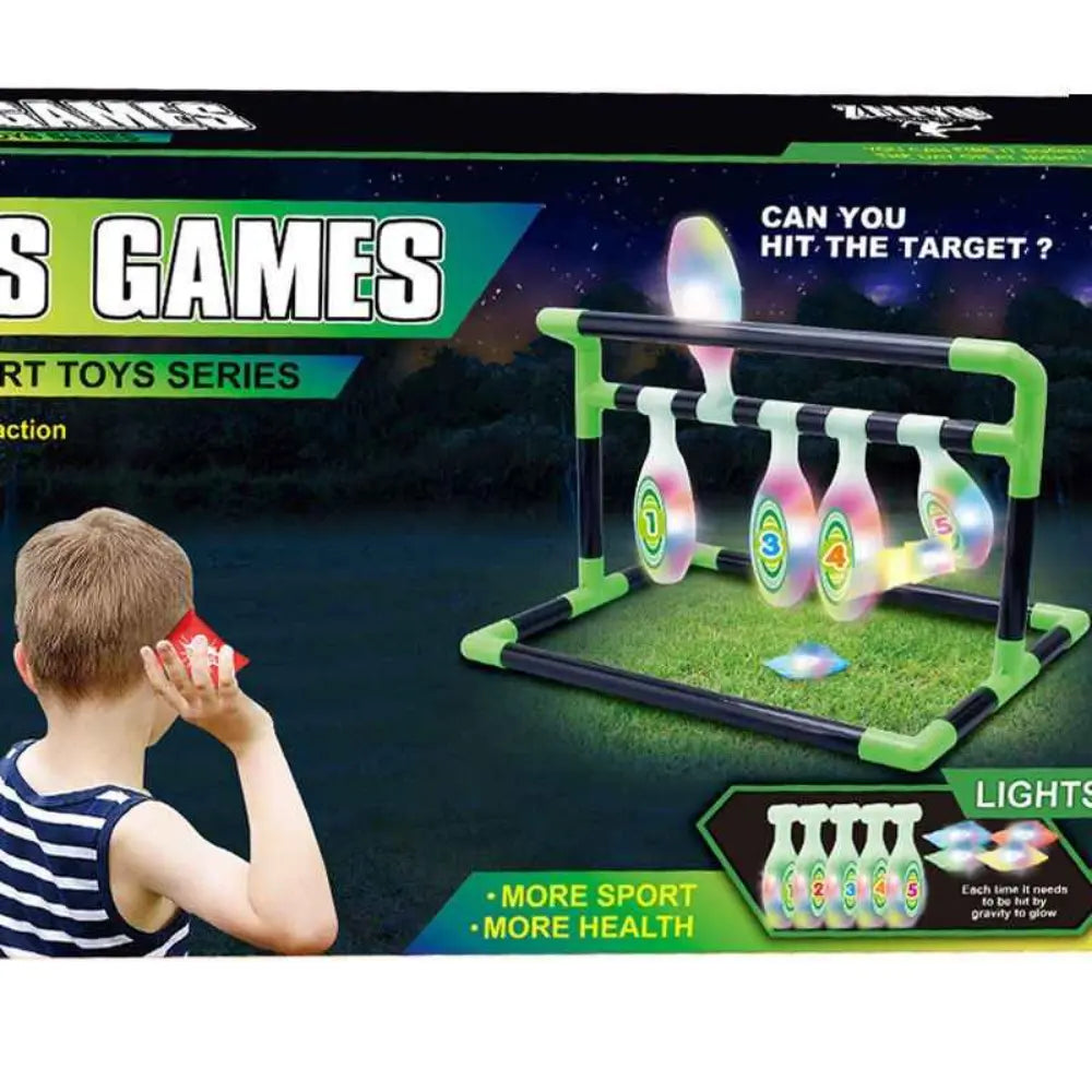 Light-Up Kids Bowling Toy - Fun, Engaging Family Game for Skill Development