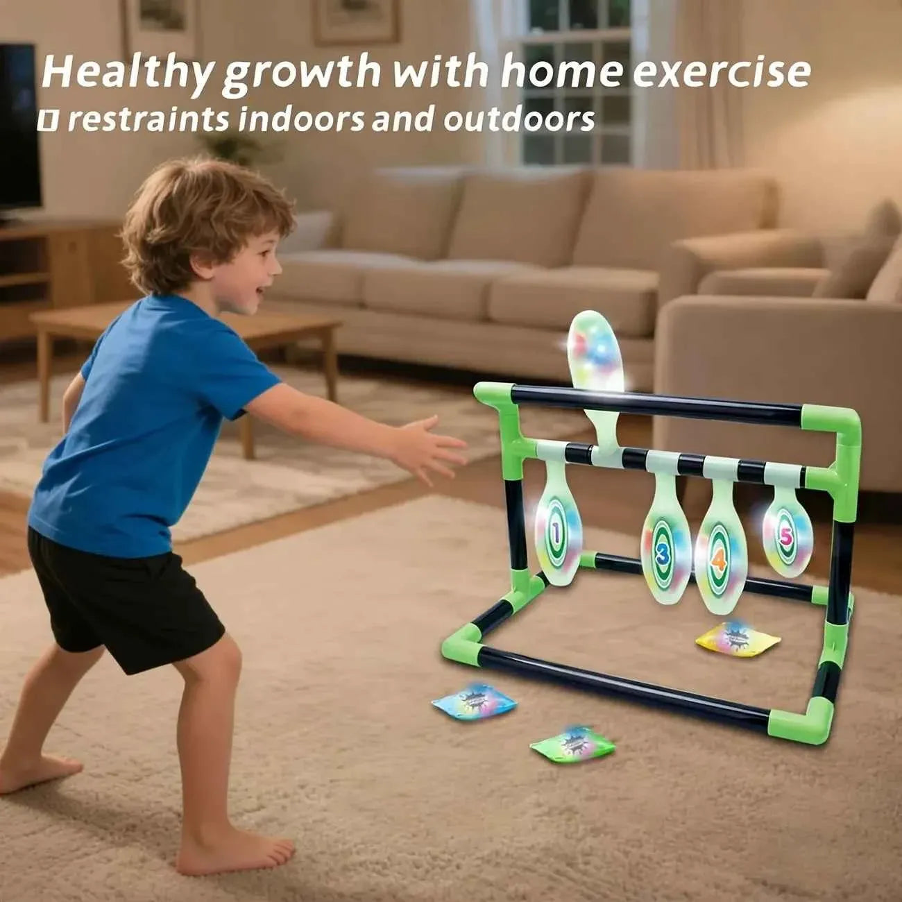 Light-Up Kids Bowling Toy - Fun, Engaging Family Game for Skill Development