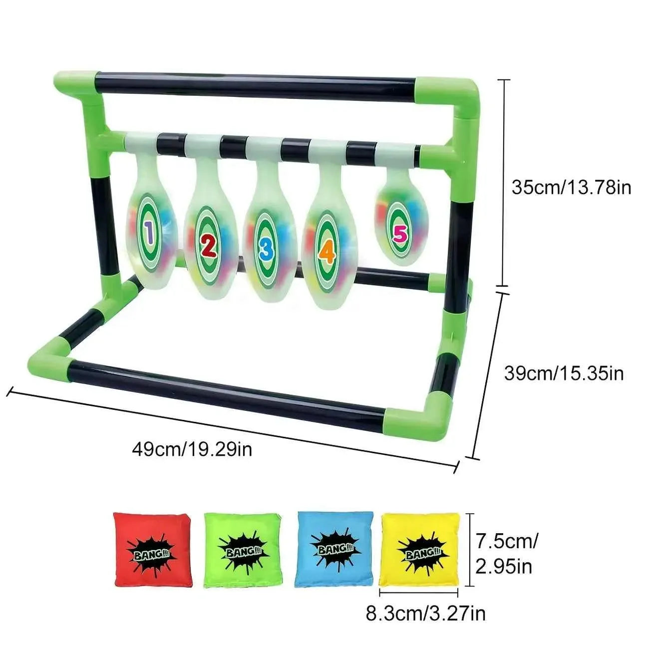 Light-Up Kids Bowling Toy - Fun, Engaging Family Game for Skill Development