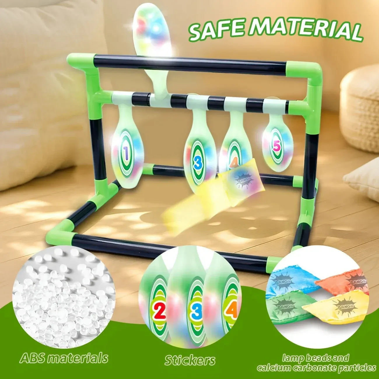 Light-Up Kids Bowling Toy - Fun, Engaging Family Game for Skill Development