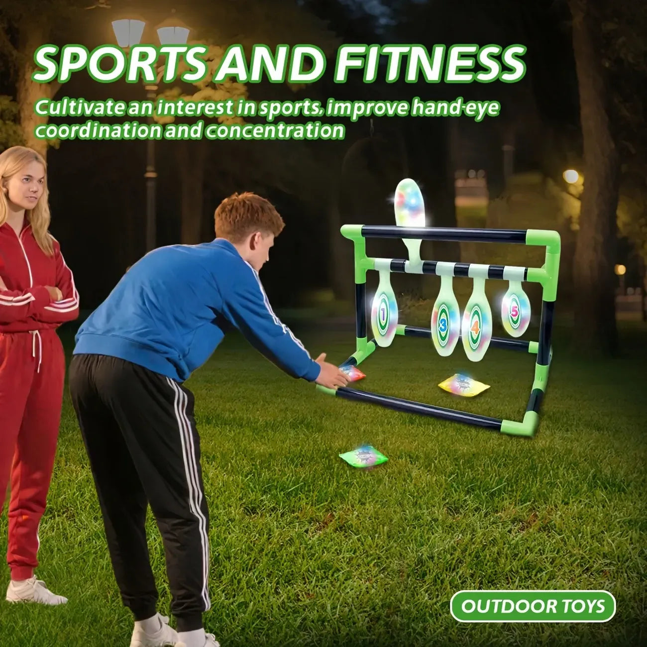 Light-Up Kids Bowling Toy - Fun, Engaging Family Game for Skill Development